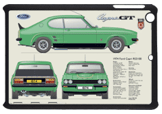 Ford Capri MkII RS3100 1974 Small Tablet Covers